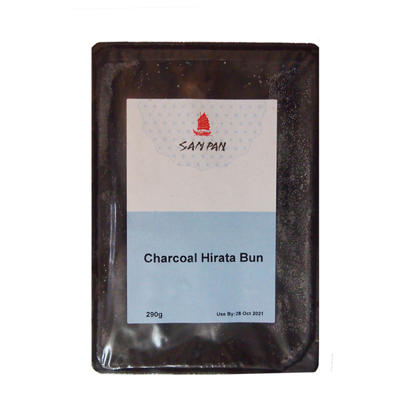 hirata bun pastry charcoal 6pcs 300gr
