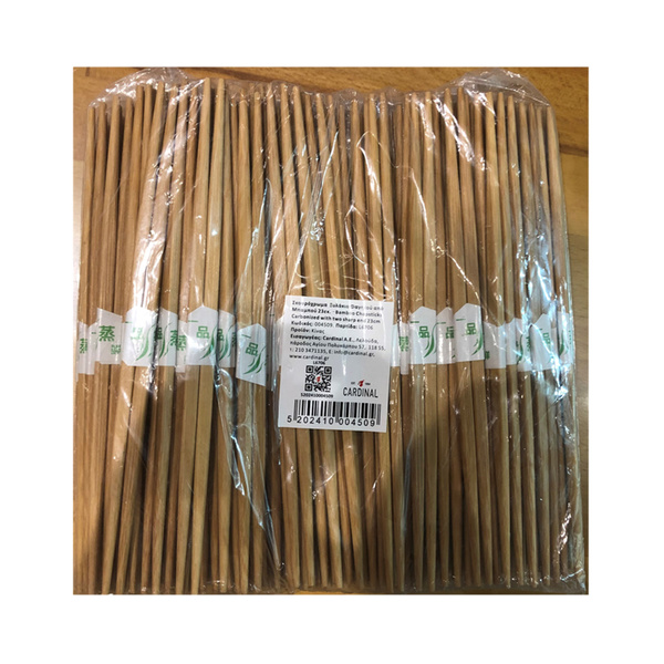 BAMBOO CHOPSTICK JAPANESE, ROUND, WITH TWO SHARP END 100PRS, 23CM