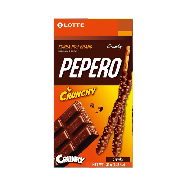 pepero crunky cookie stick 39gr