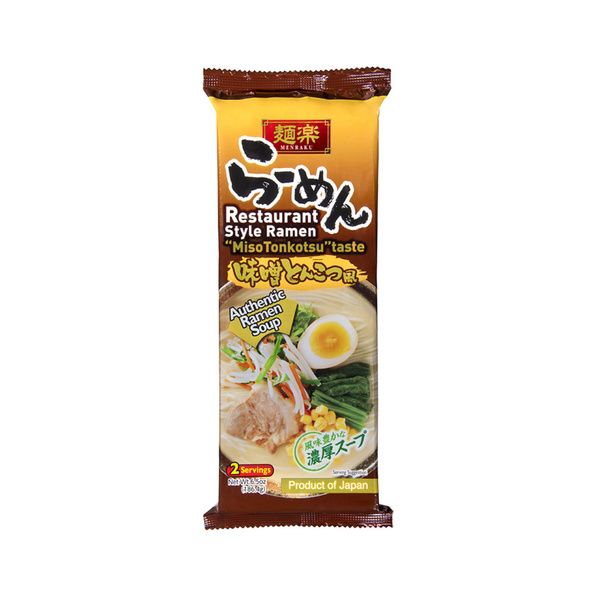 miso tonkotsu style instant noodle menraku 2 servings 186gr