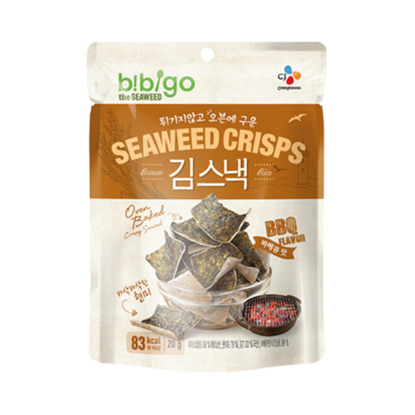 seaweed rice crisps bbq 20gr
