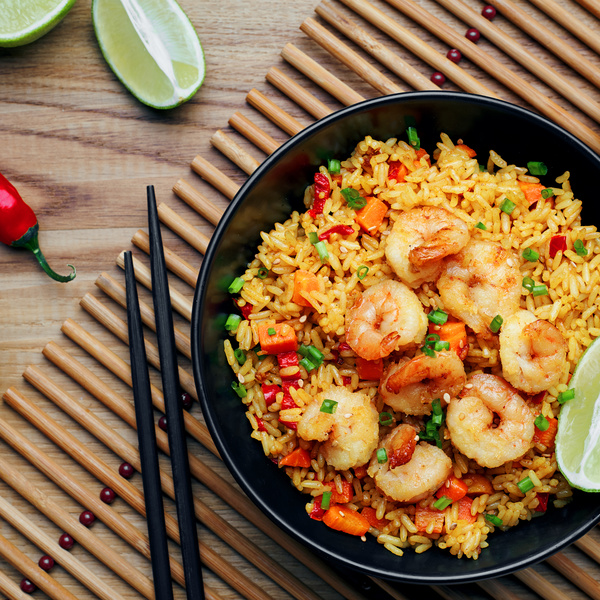 ΜΑΘΗΜΑ ΜΑΓΕΙΡΙΚΗΣ FRIED RICE WITH SHRIMP